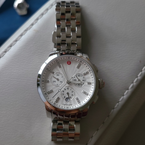 Michele Uptown Diamond dial ladies watch main image 7